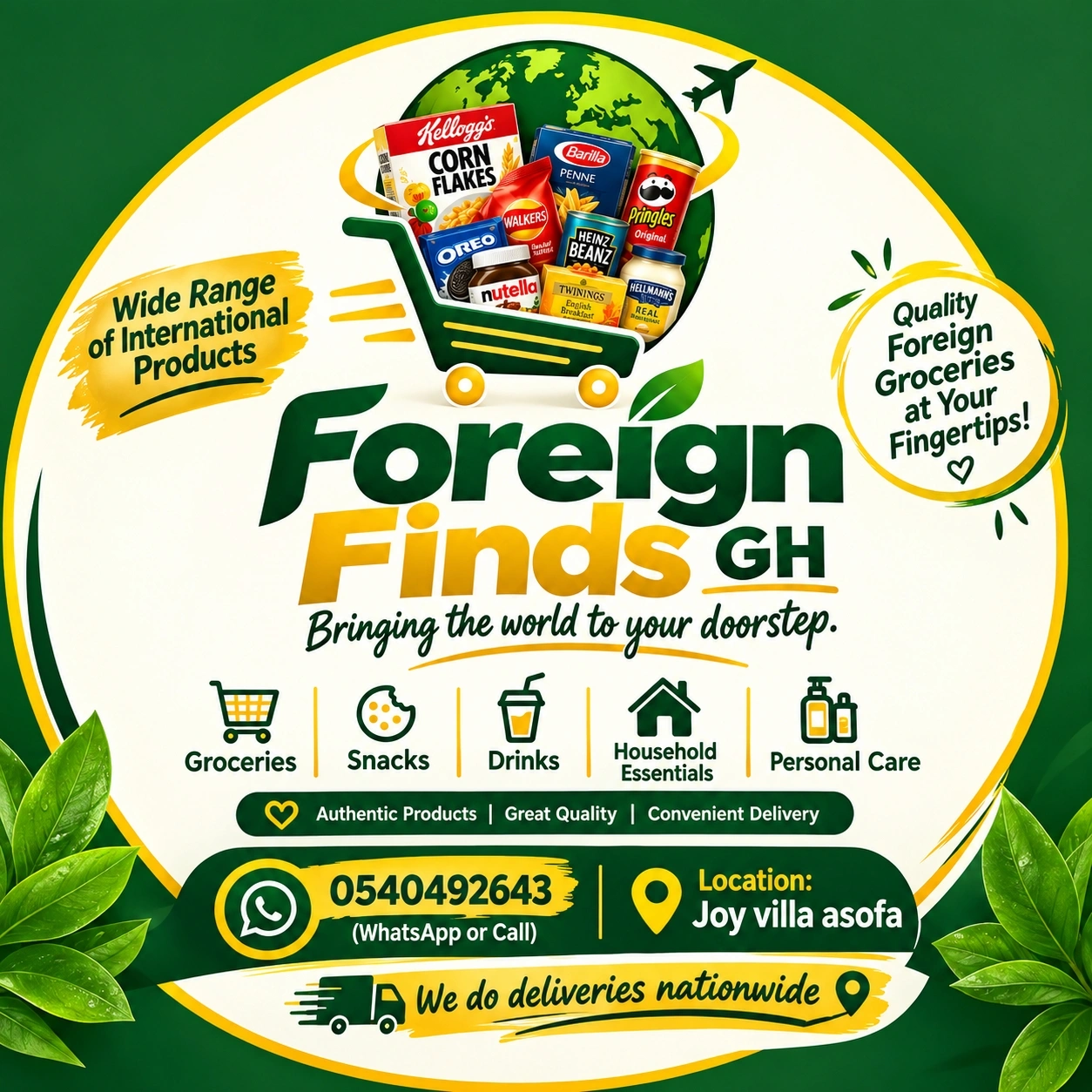 Foreign Finds GH logo