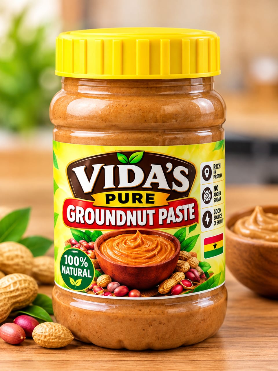 Vida' pure groundnut paste