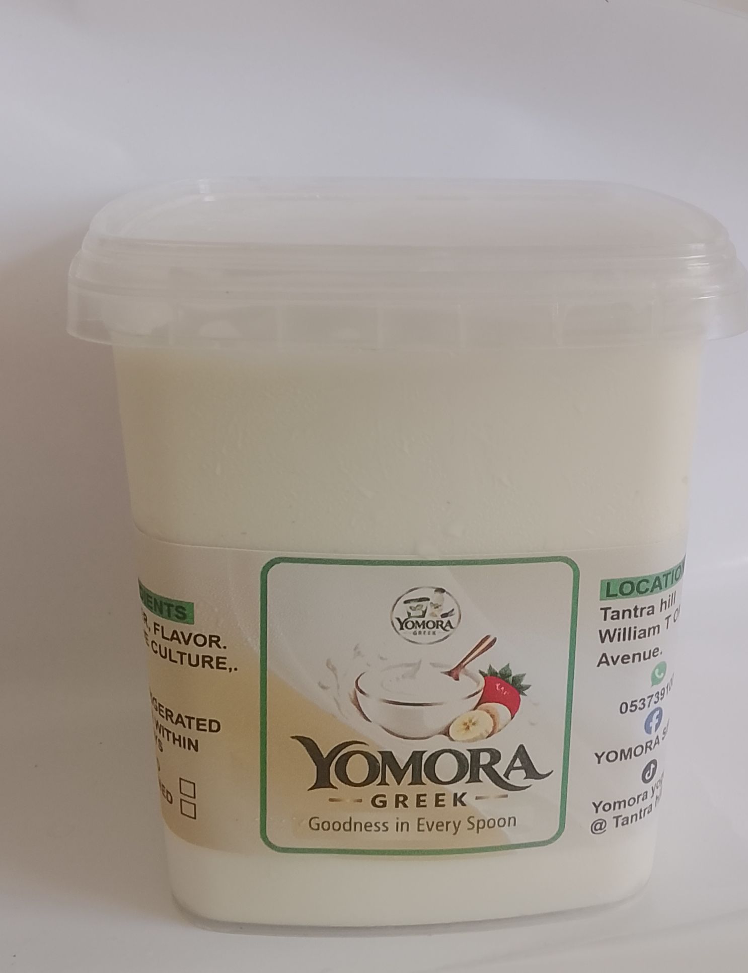 Yomora Greek yogurt (sweetened)