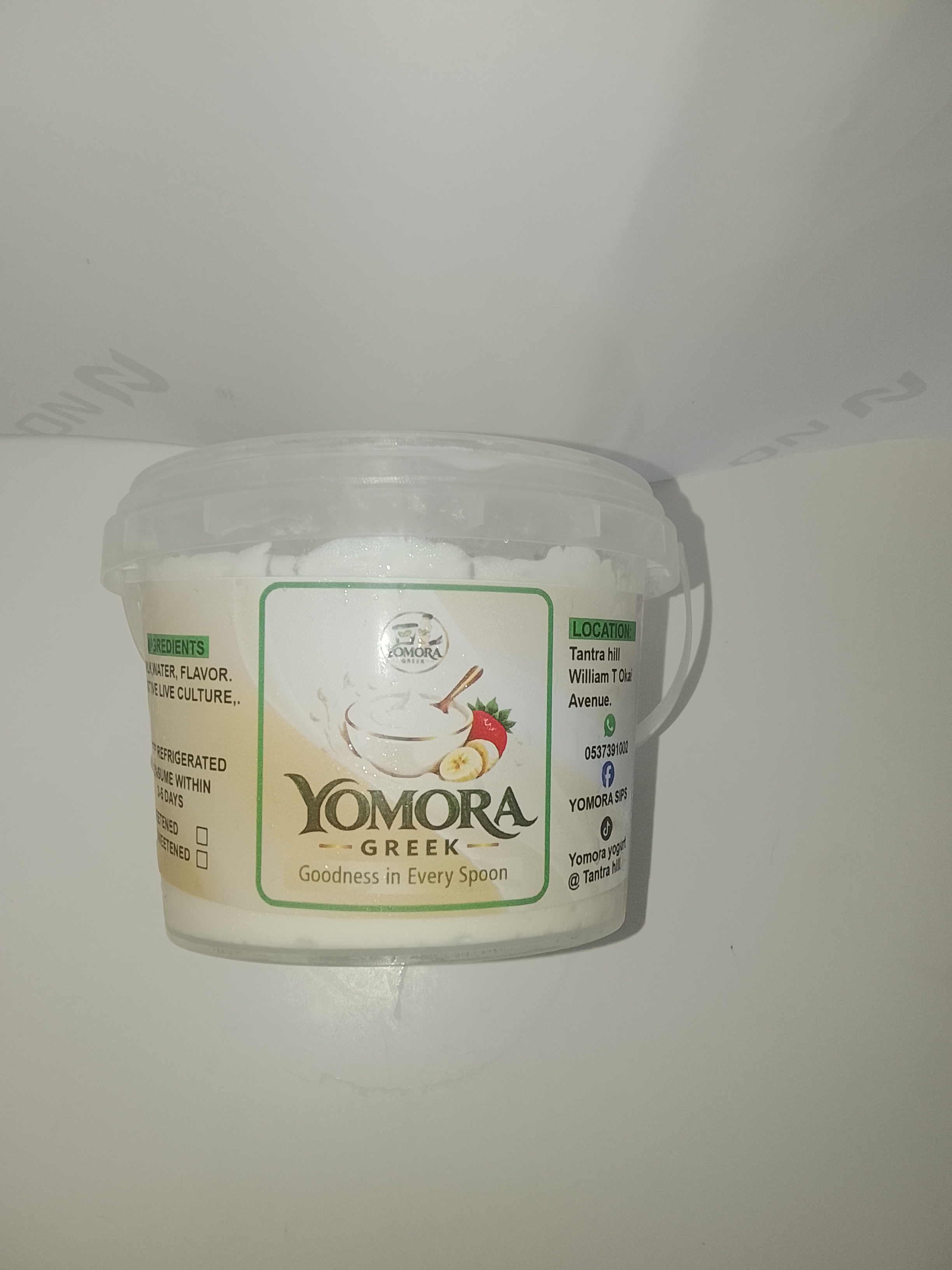 Yomora Greek yogurt (unsweetened)
