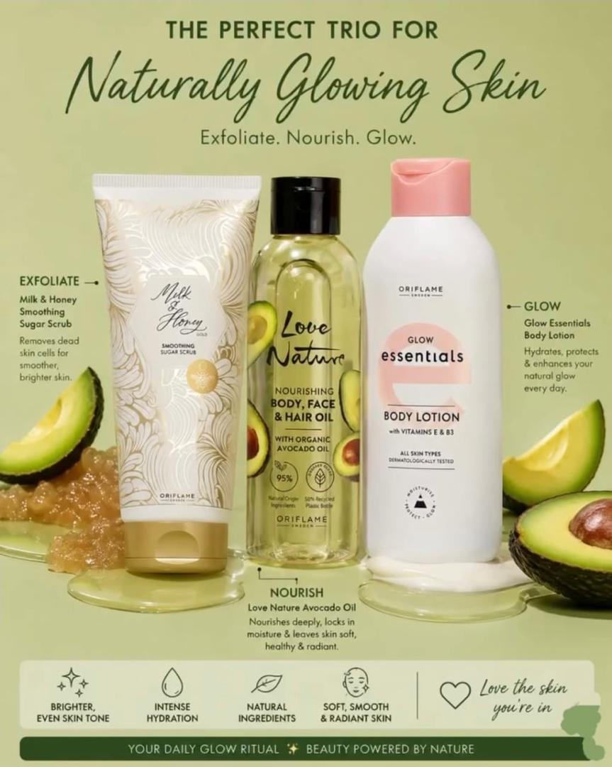 THE PERFECT TRIO FOR NATURALLY GLOWING SKIN