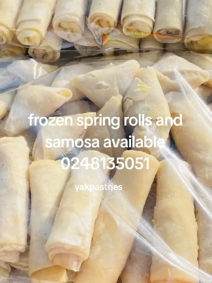 Frozen spring rolls