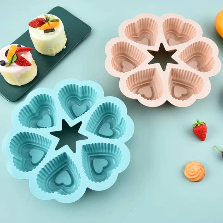Heart ❤️ shape silicone mould