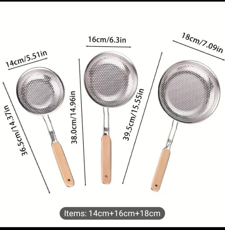 Strainer spoons set