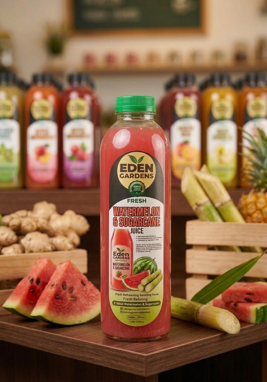 Sugarcane + watermelon juice