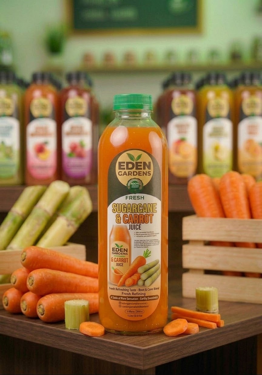 Sugarcane + carrots juice